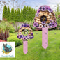 Beehive Purple Pansy Garden Stakes, Sublimation, Digital, PNG Design