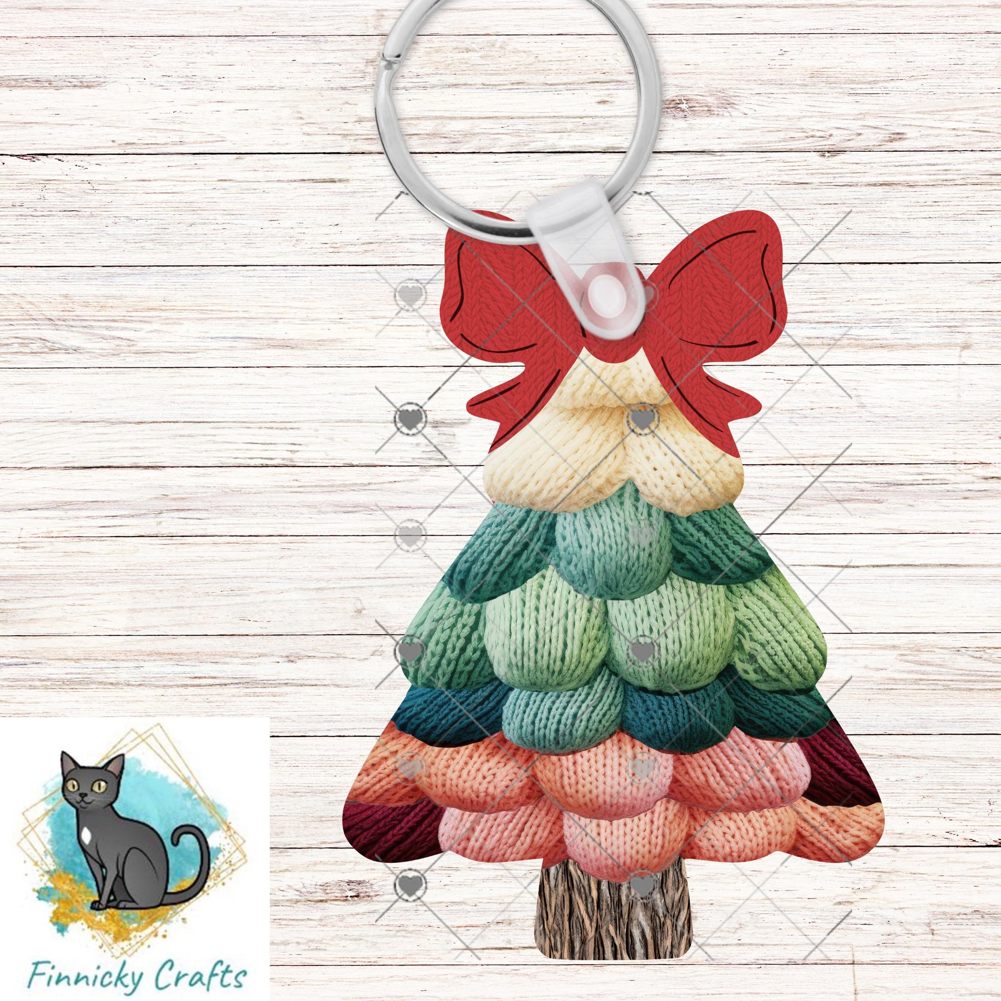 Bow Christmas Tree - earrings, night light, sign - Christmas Ornament Digital File, MDF, Acrylic, DTF