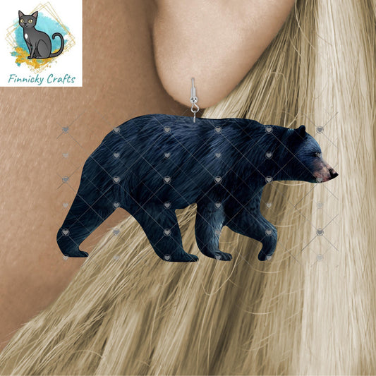 Black Bear png, key ring, shirt, ornament, sign
