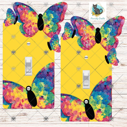 Autism Awareness Butterfly Light Switch, Sublimation, Decor, Sublimation, Digital, PNG, Design