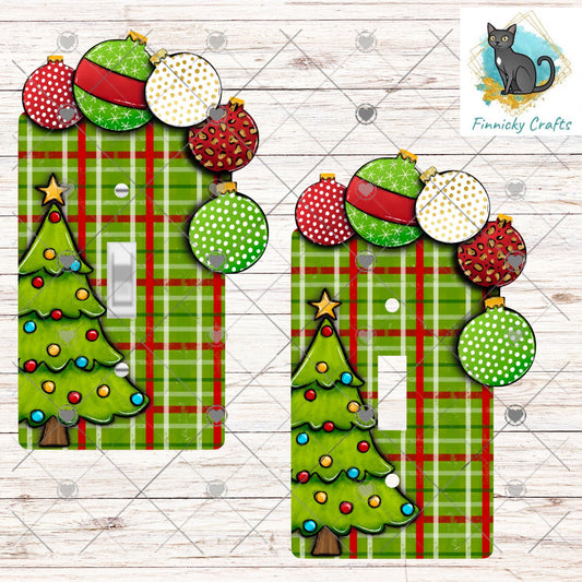 Christmas Bulbs Light Switch, Sublimation, Decor, Sublimation, Digital, PNG, Design