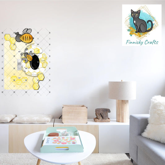 Beehive - Honeybee House - Bees - Digital Design- Light Switch - Sublimation