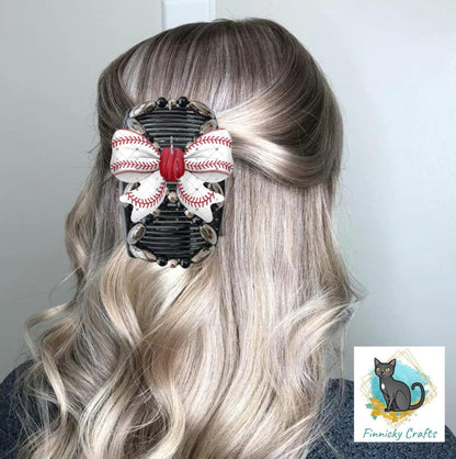 Baseball, Football, Sports, stretchy hair clip, sublimation, Digital Design png, Earrings, bows