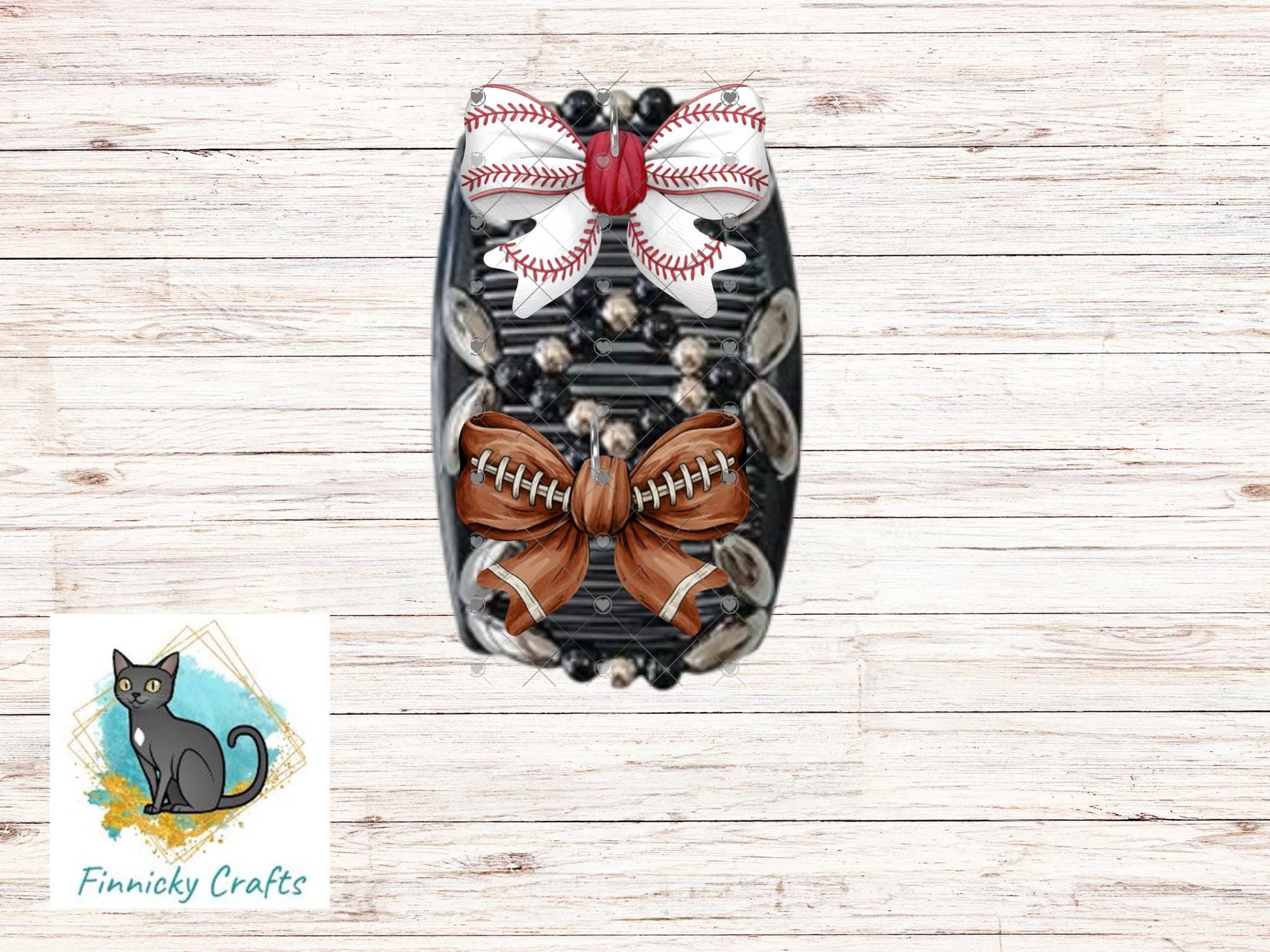 Baseball, Football, Sports, stretchy hair clip, sublimation, Digital Design png, Earrings, bows