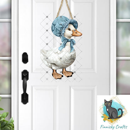 Goose in a bonnet, Sublimation, Digital, PNG, DTF, Design, Download Only, earrings, badge reel
