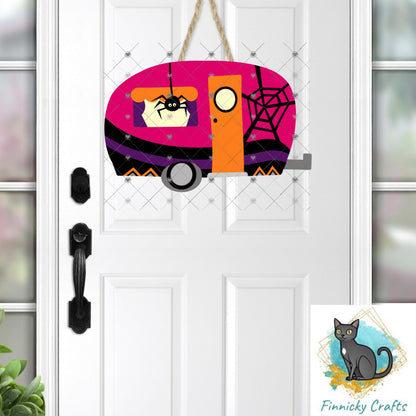 Camper Shaped Earrings, Halloween, PNG, Sublimation Design, Digital Download, Sign, Keychain / Badge Reel, Decor, Earrings