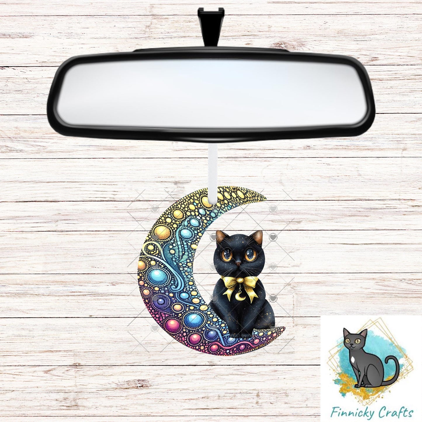 Moon Cat - Digital Design- Earrings - Signs - Design - PNG - T-shirts - Pillows
