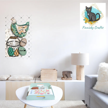 Chicken and eggs Light Switch, Sublimation, Decor, Sublimation, Digital, PNG, Design