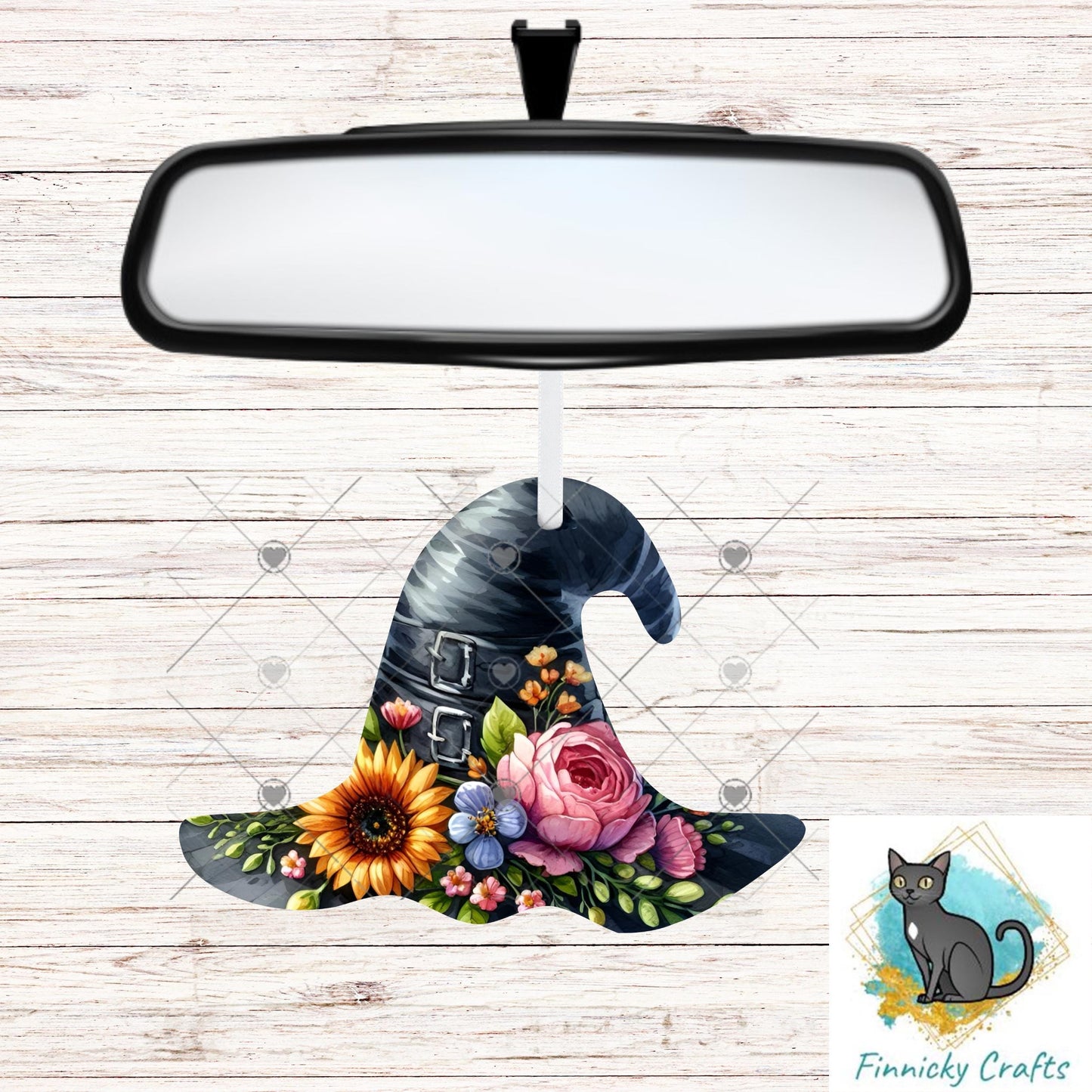 Halloween Floral Witch’s Hat png - Sublimation Designs Wall Hanger - Earrings Png, sign, Night Light, Decor