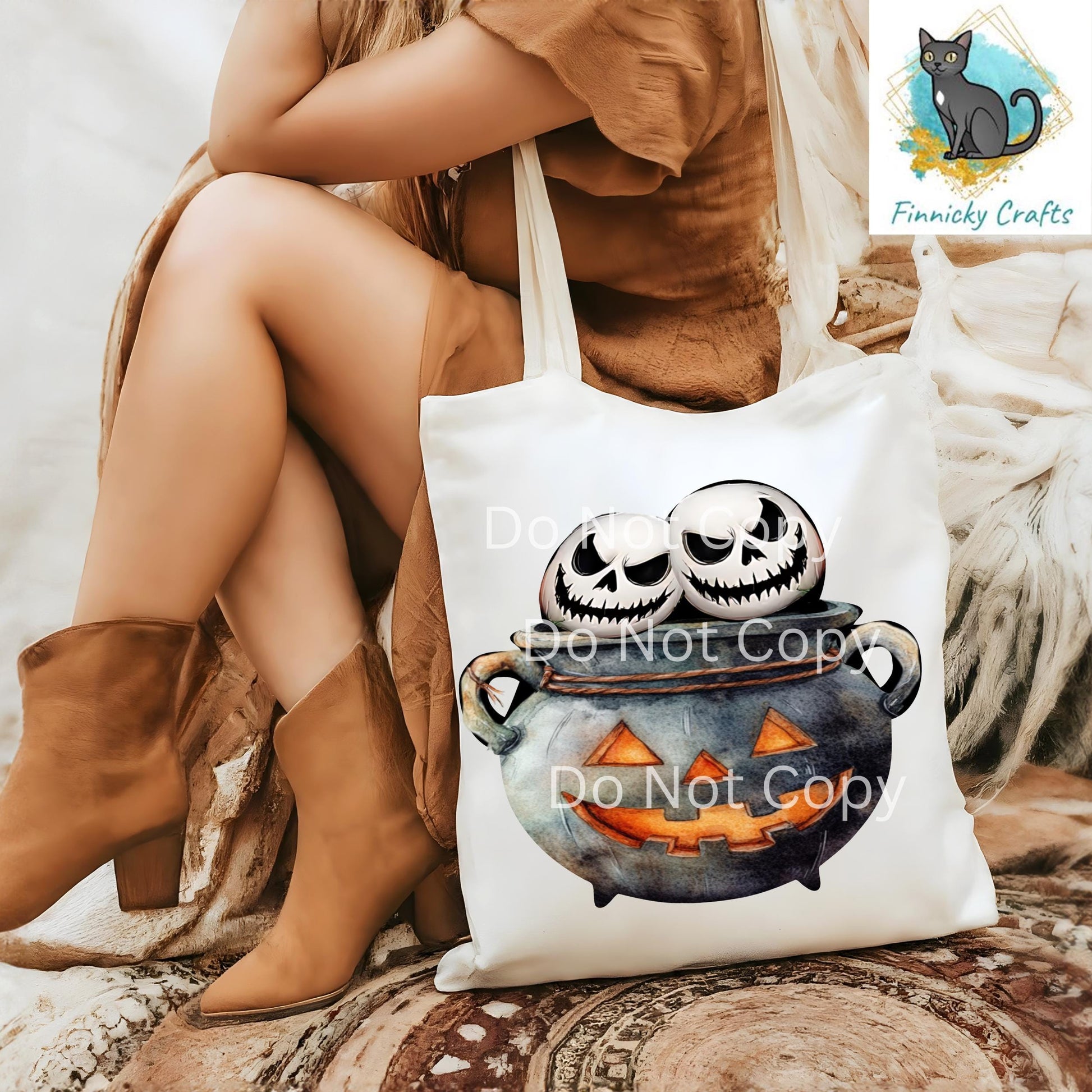Witch's Cauldron - Skulls - Sublimation Designs Wall Door Hanger, Earrings, Decor, Sign, DTF