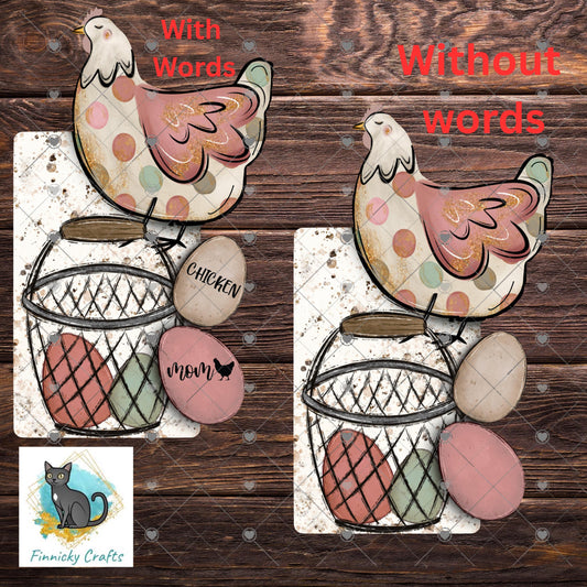 Chicken and eggs Light Switch, Sublimation, Decor, Sublimation, Digital, PNG, Design