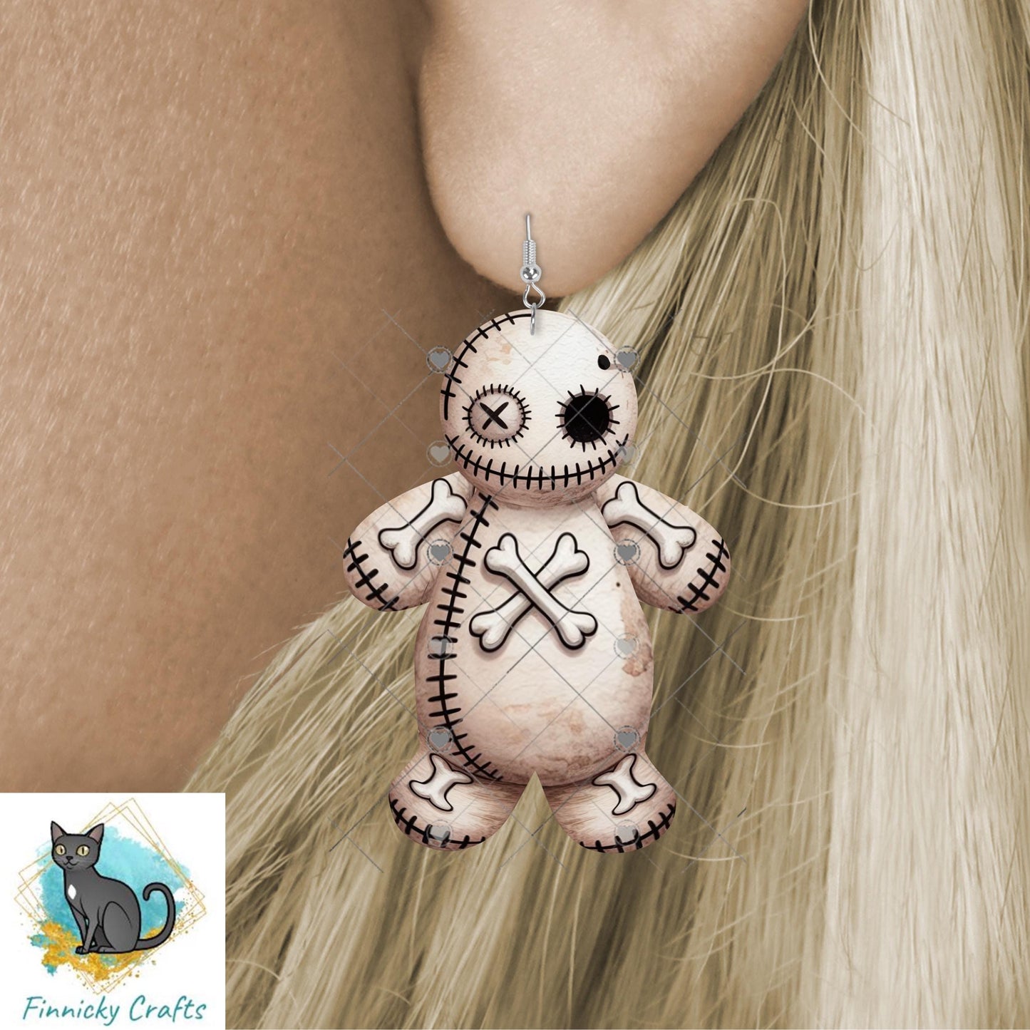 Gingerbread Voo Doo Digital Download- Earrings, Keyrings, Ornaments, Decorations