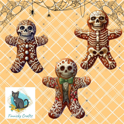 Gingerbread Men Bundle Digital Download- Earrings, Keyrings, Ornaments, Decorations