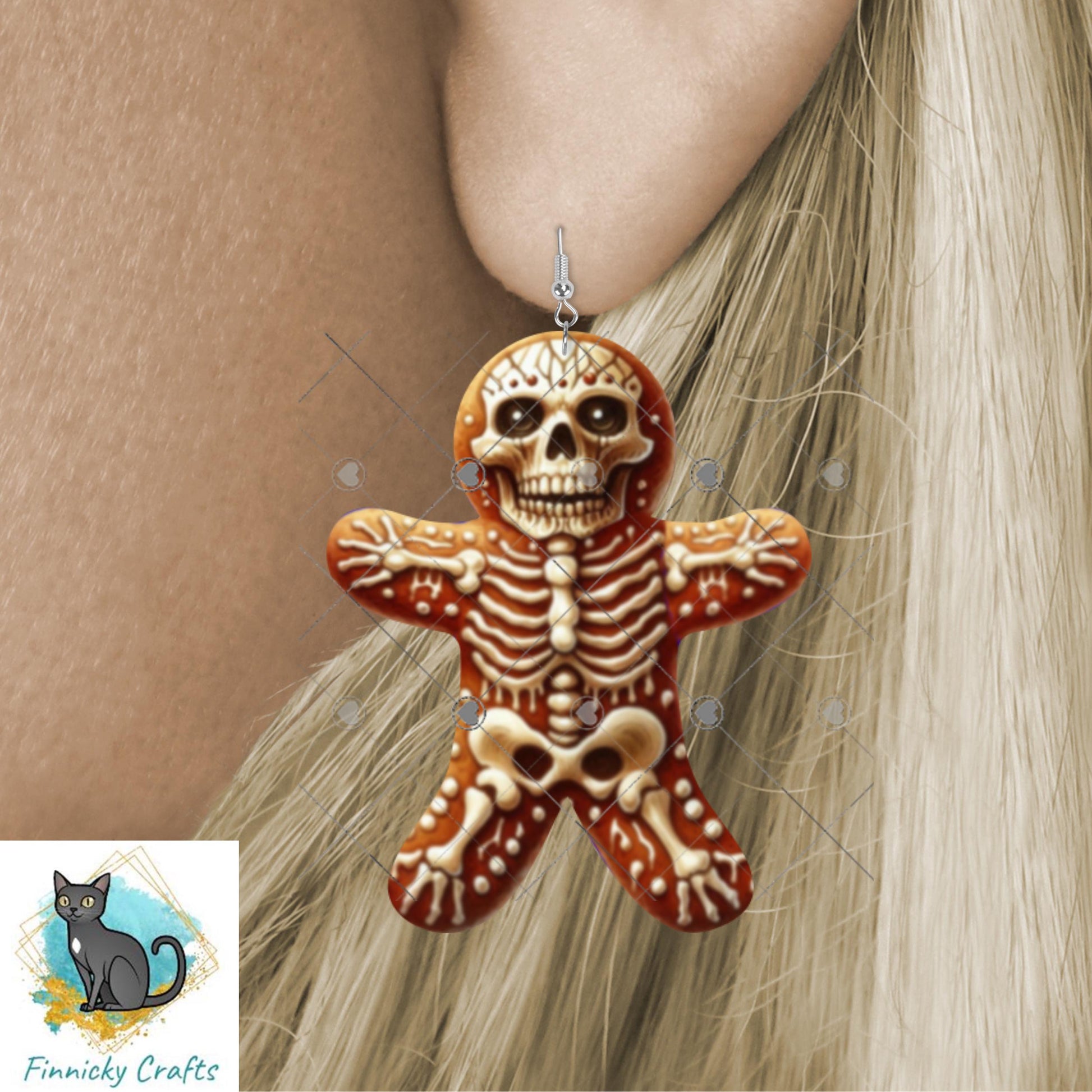 Gingerbread Men Bundle Digital Download- Earrings, Keyrings, Ornaments, Decorations