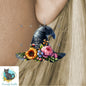 Halloween Floral Witch’s Hat png - Sublimation Designs Wall Hanger - Earrings Png, sign, Night Light, Decor