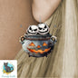 Witch's Cauldron - Skulls - Sublimation Designs Wall Door Hanger, Earrings, Decor, Sign, DTF
