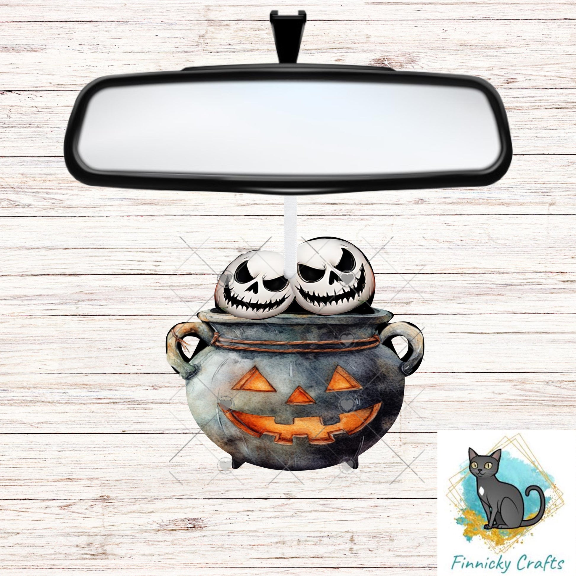Witch's Cauldron - Skulls - Sublimation Designs Wall Door Hanger, Earrings, Decor, Sign, DTF