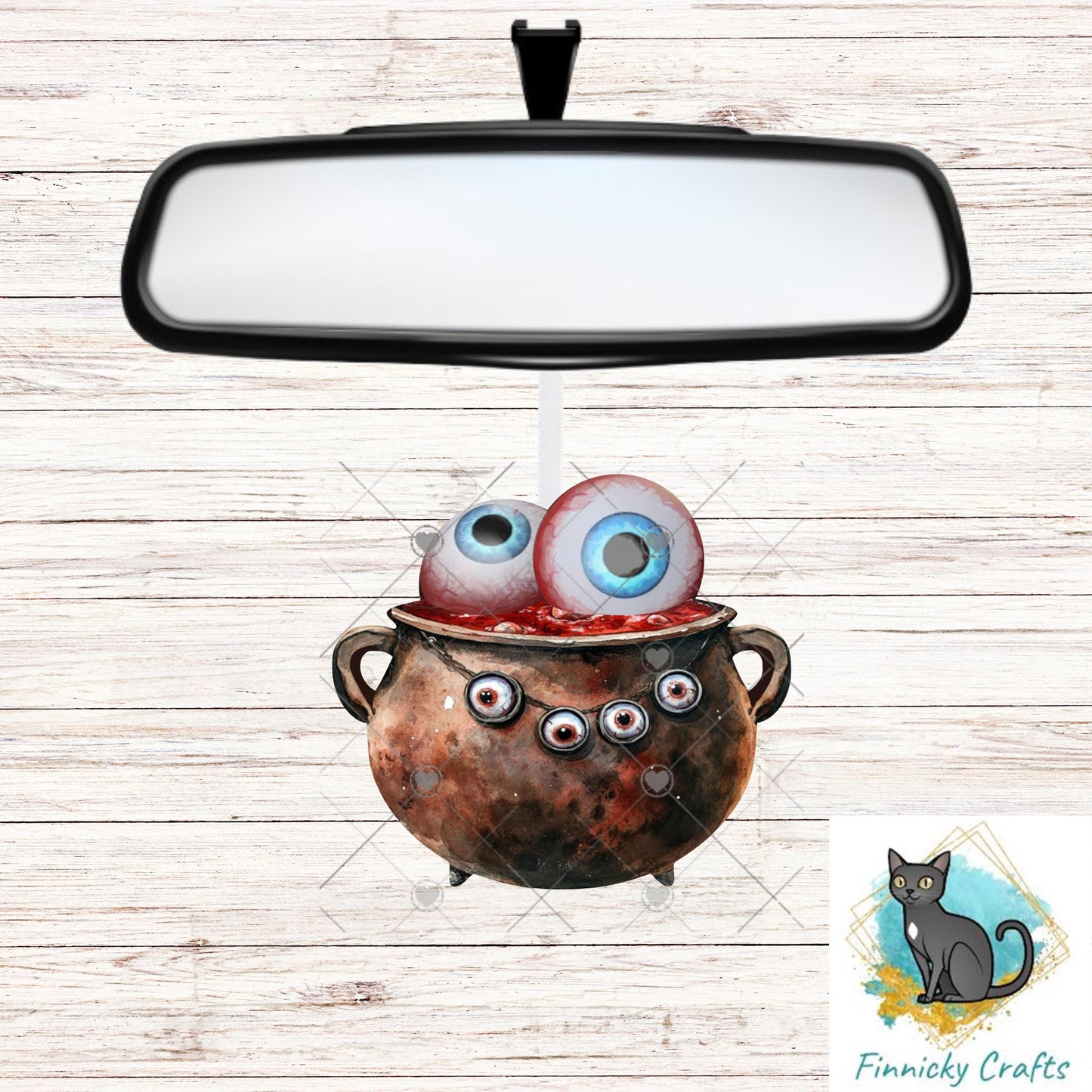 Witch's Cauldron - Eyeballs- Sublimation Designs Wall Door Hanger, Earrings, Decor, Sign, DTF