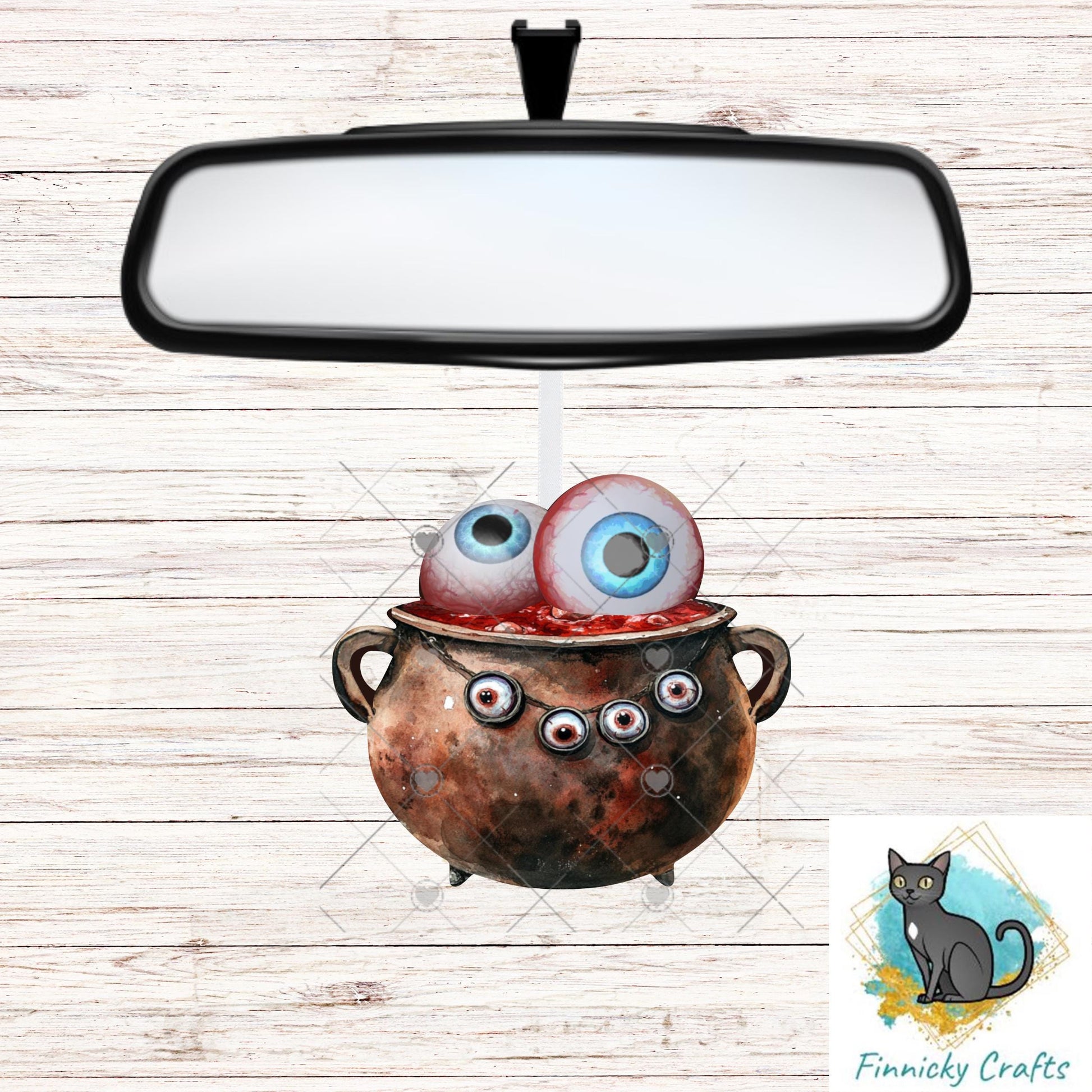 Witch's Cauldron - Eyeballs- Sublimation Designs Wall Door Hanger, Earrings, Decor, Sign, DTF