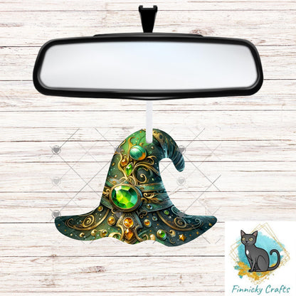 Halloween Green Witch’s Hat png - Sublimation Designs Wall Hanger - Earrings Png, sign, Night Light, Decor