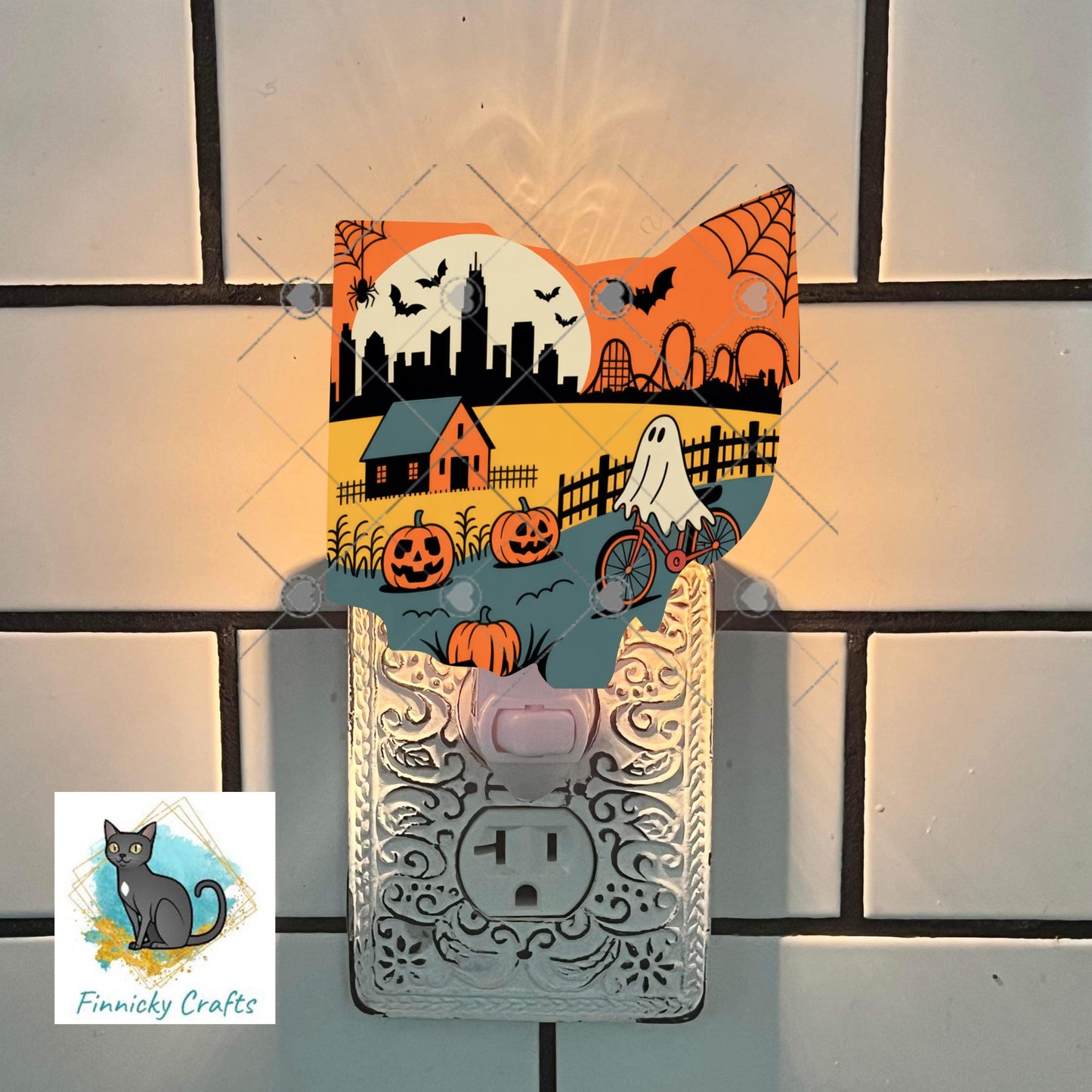 Ohio State Shape, Halloween, Sublimation, PNG, Digital Download, Door Hanger, Ornament, Earrings, T-shirt