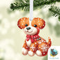Gingerbread Dog, Digital, PNG, Design, Download, Door Hanger, Ornament, Earrings, Night Light, DTF
