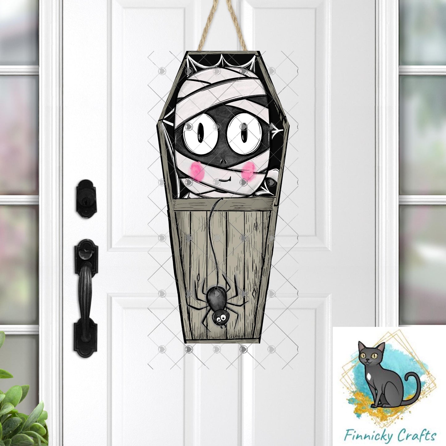 Halloween Sublimation Digital Design - Coffin, PNG, Bag charms, Night Light, earrings, sign, hair clip