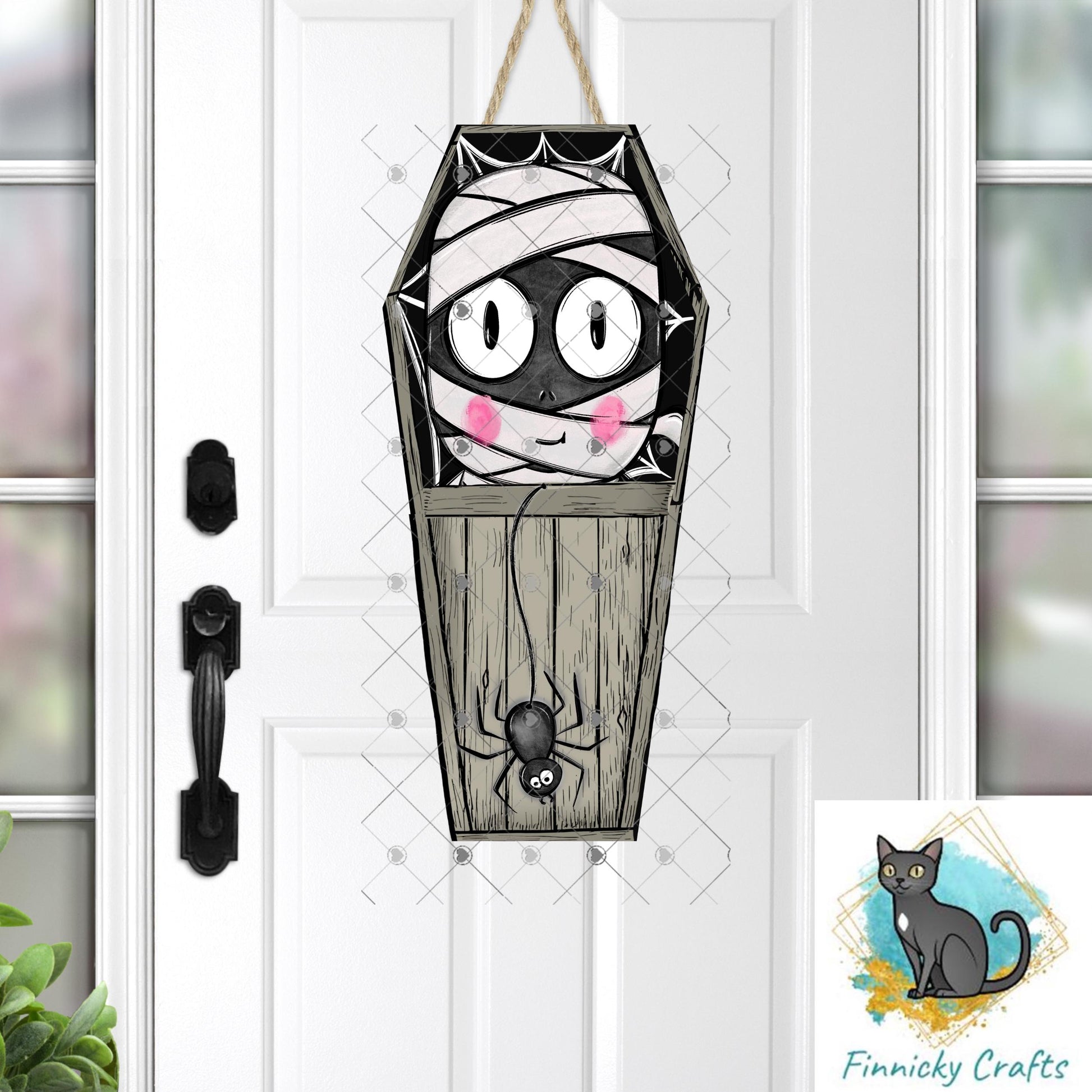 Halloween Sublimation Digital Design - Coffin, PNG, Bag charms, Night Light, earrings, sign, hair clip
