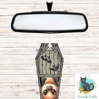 Halloween Sublimation Digital Design - Coffin, PNG, Bag charms, Night Light, earrings, sign, hair clip