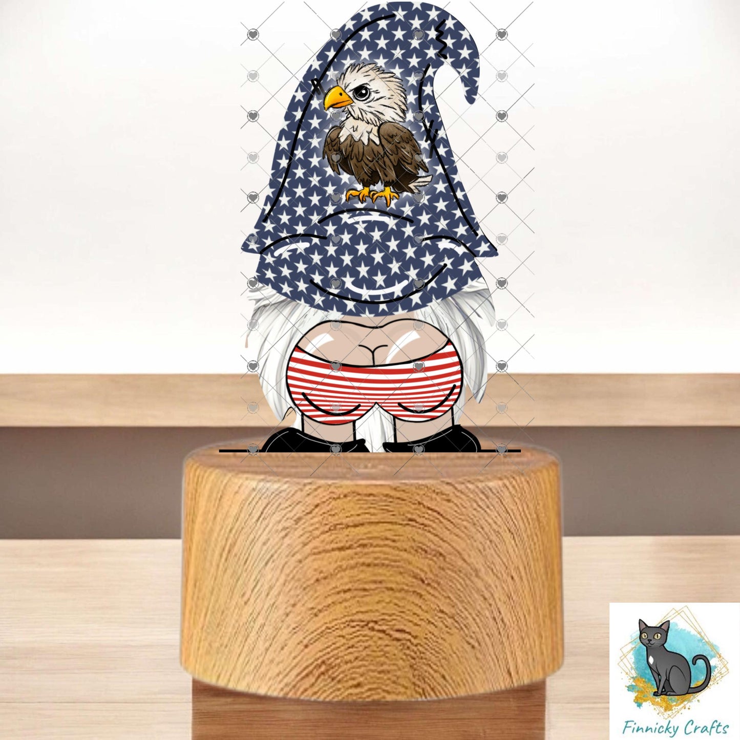 Patriotic Gnome Bum Light Base png - Sublimation Designs - Gnome Download