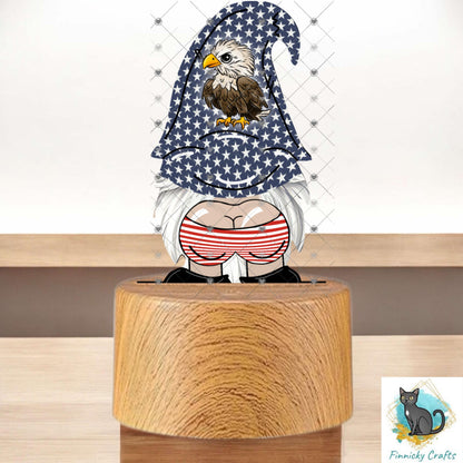 Patriotic Gnome Bum Light Base png - Sublimation Designs - Gnome Download