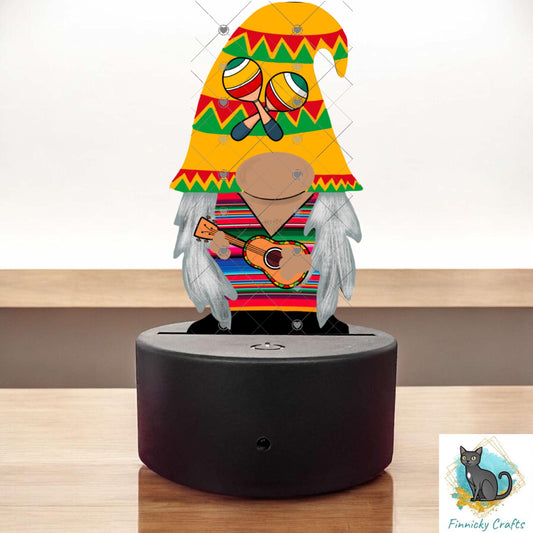 Mariachi Mexican Gnome Light Base png - Sublimation Designs - Gnome Download