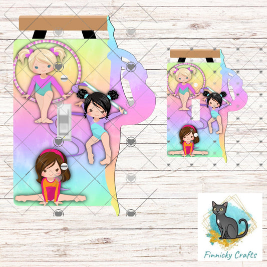 Gymnastics Light Switch, Sublimation Light Switch, Decor, Sublimation, Digital, PNG, Design, Personalization