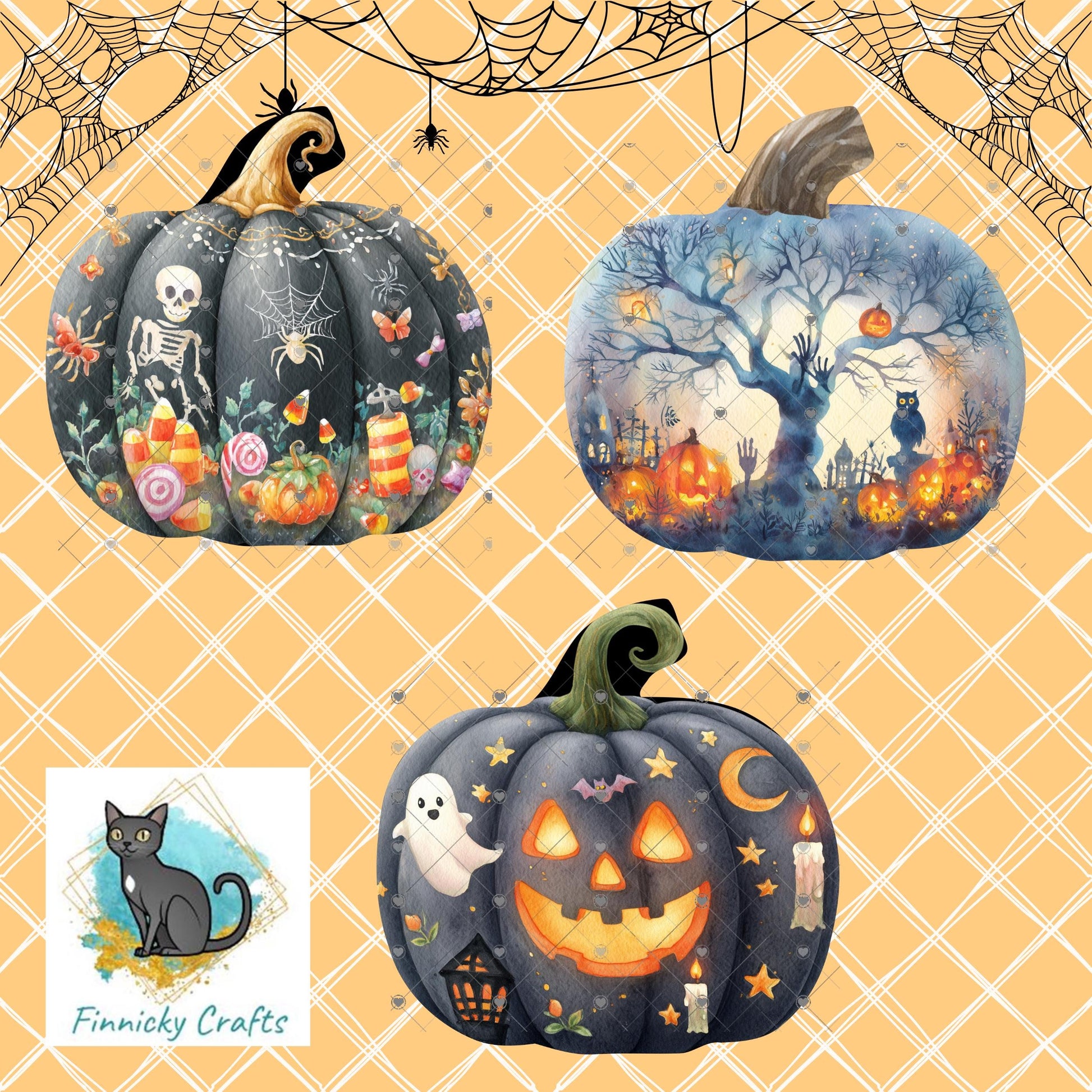 Pumpkin Bundle, Sublimation, Digital, PNG Design, Download for Earrings, Necklace, Wall Decor, Door Hanger, Keychain