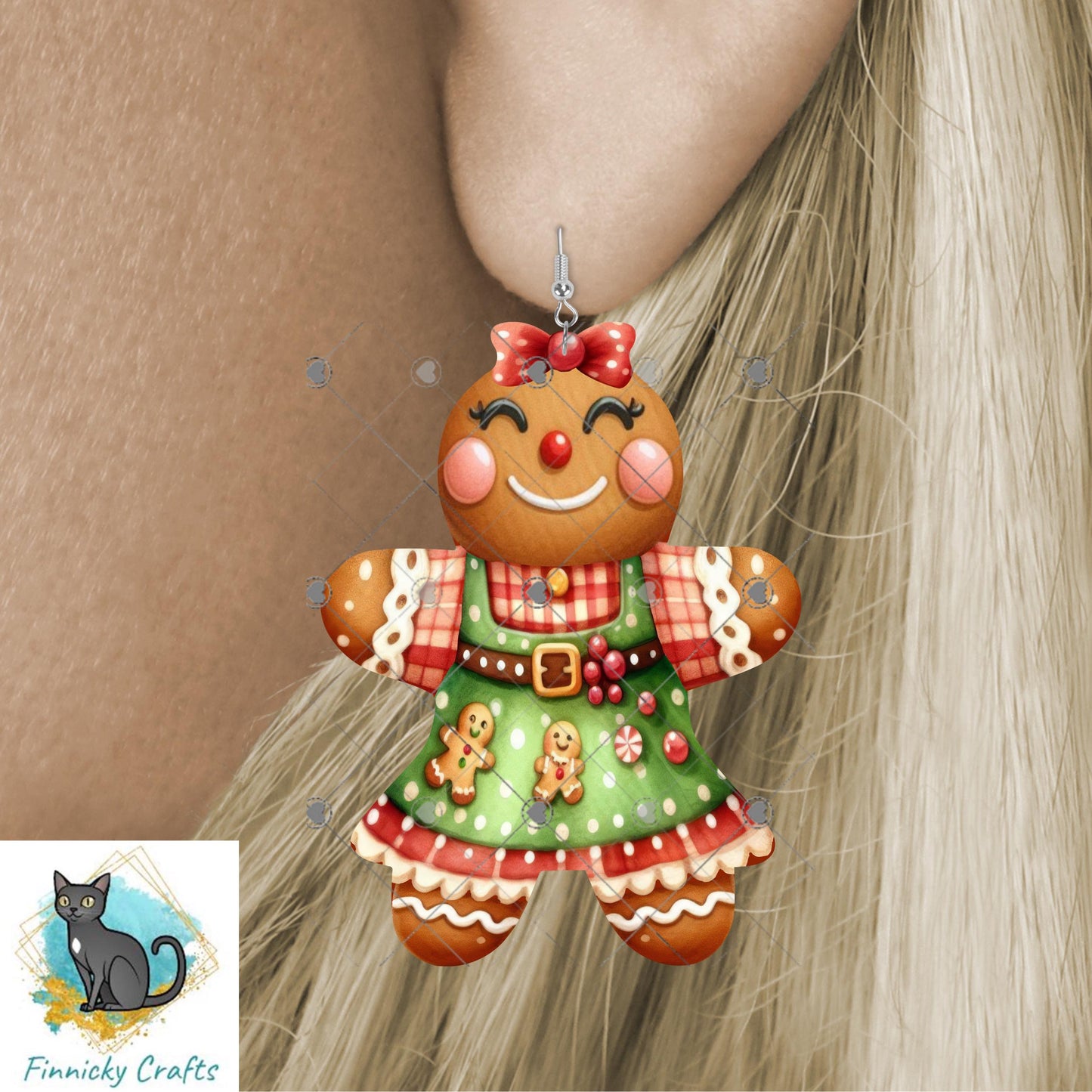 Gingerbread Couple, Gingerbread Man, Gingerbread Girl Digital, PNG, Design, Download, Ornaments, Earrings, Signs