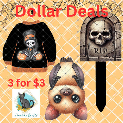 Dollar Deals, Bundle, Sublimation, Digital, PNG Design, hanging bat, gravestone, sweater
