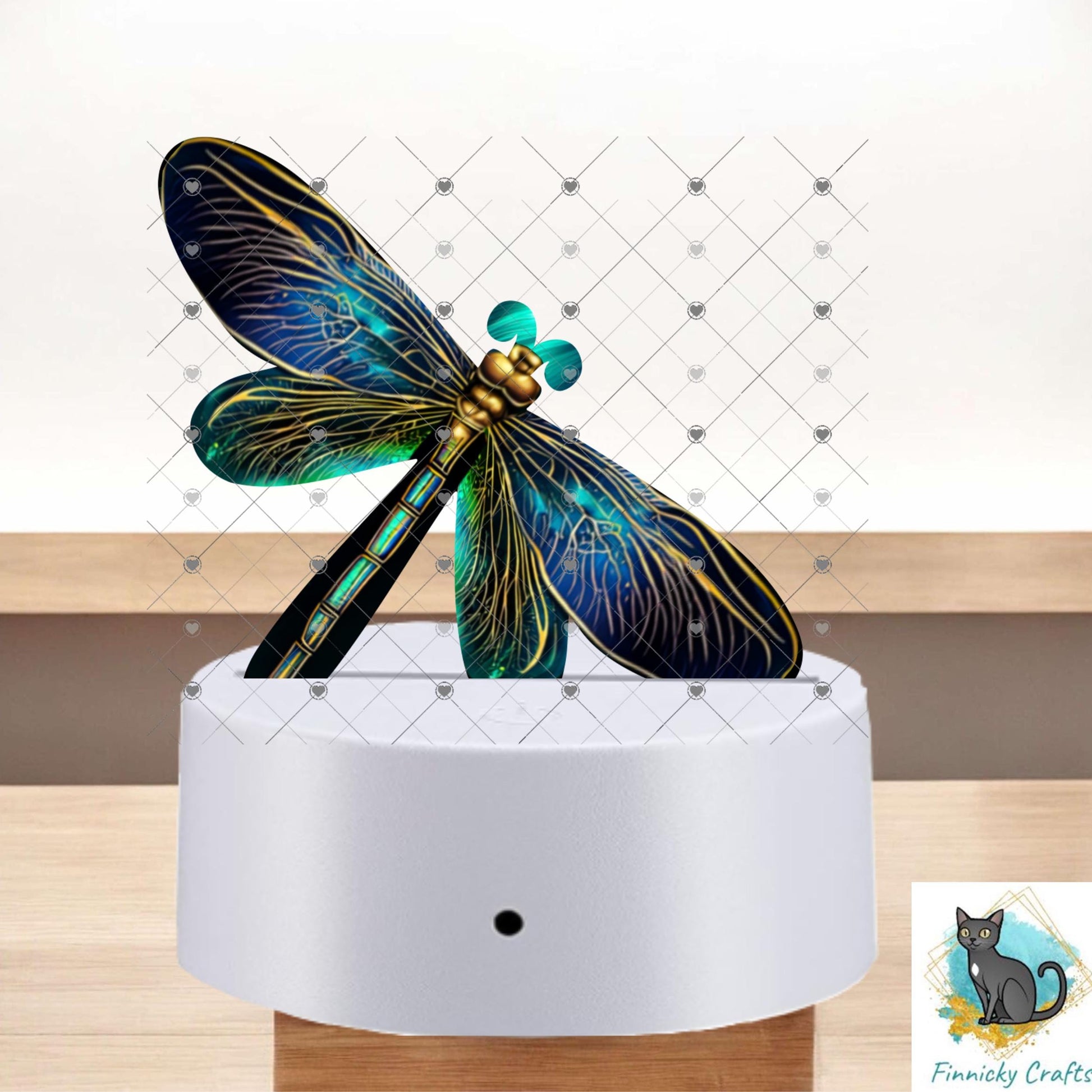 Dragonfly - Sublimation Digital Design Bundle - MDF, Acrylic, Light Base