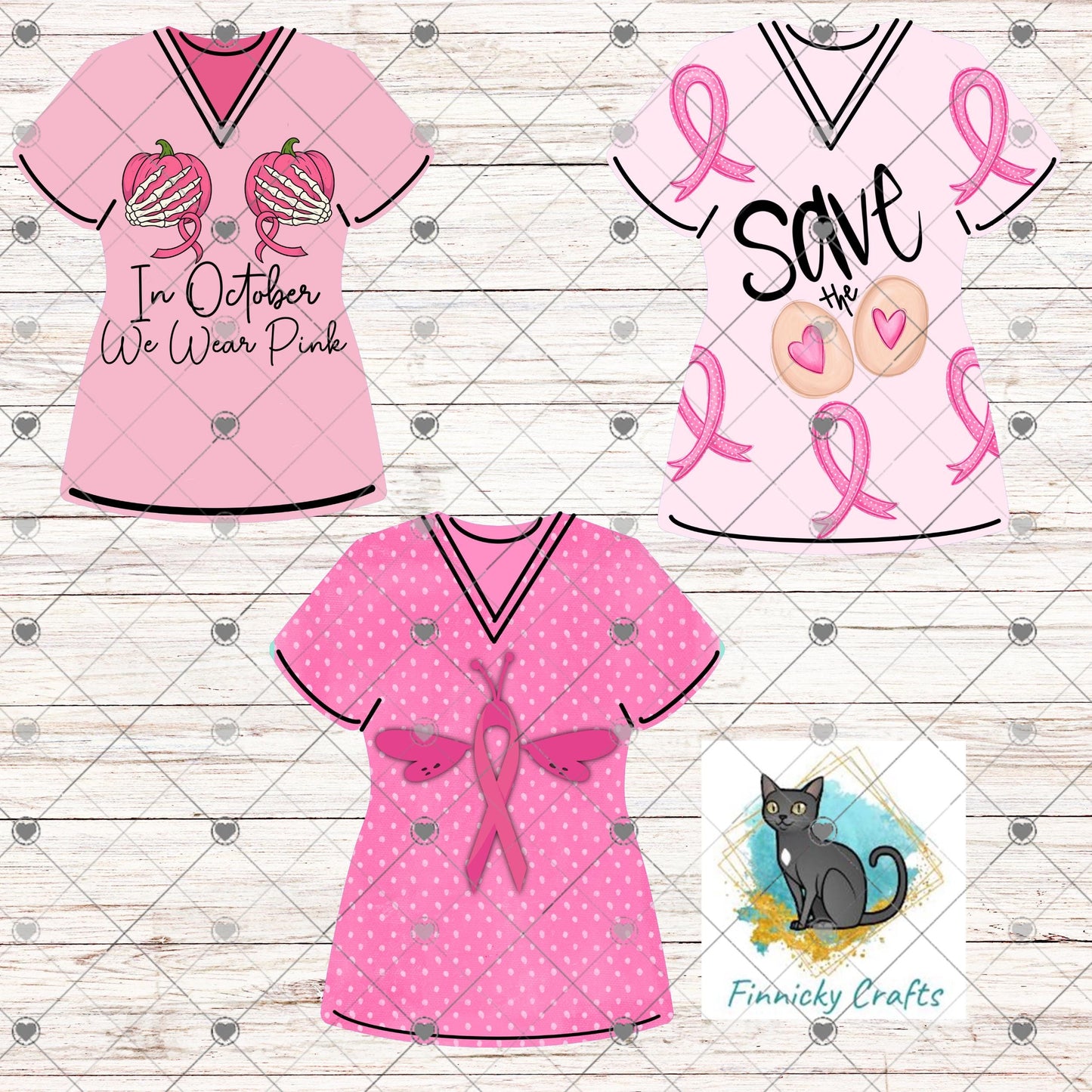 Bundle Nurse Scrubs Earrings, Decor, Badge Reel, Key Ring Sublimation, Digital Design, Download, Breast Cancer Awareness