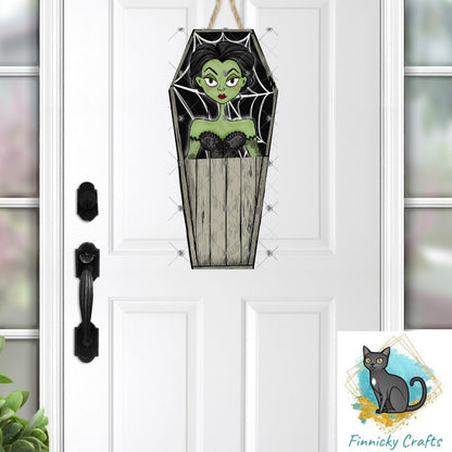 Halloween Sublimation Digital Design - Coffin, PNG, Bag charms, Night Light, earrings, sign, hair clip