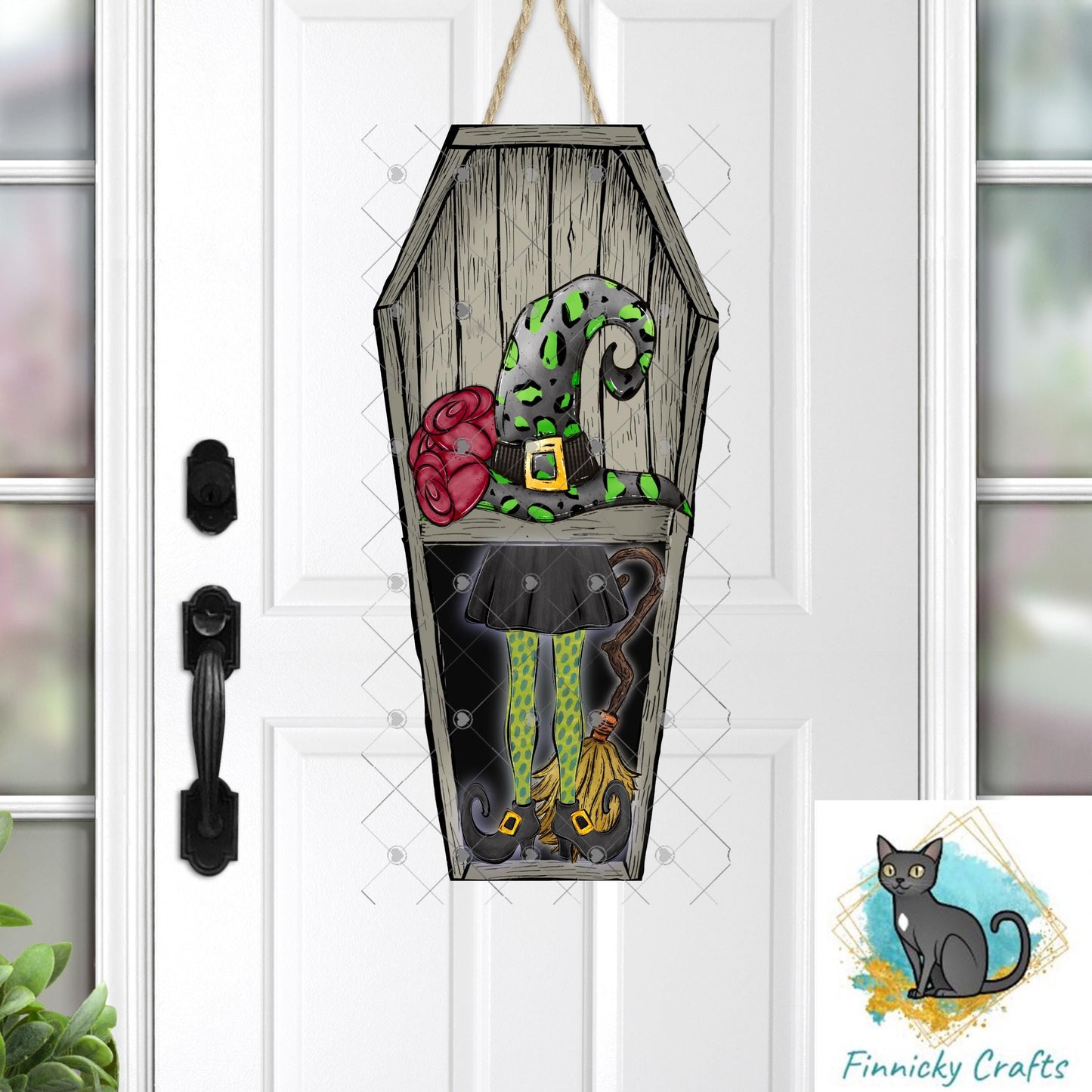 Halloween Sublimation Digital Design - Coffin, PNG, Bag charms, Night Light, earrings, sign, hair clip