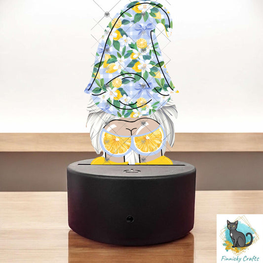 Lemon Gnome Bum Light Base png - Sublimation Designs - Gnome Download
