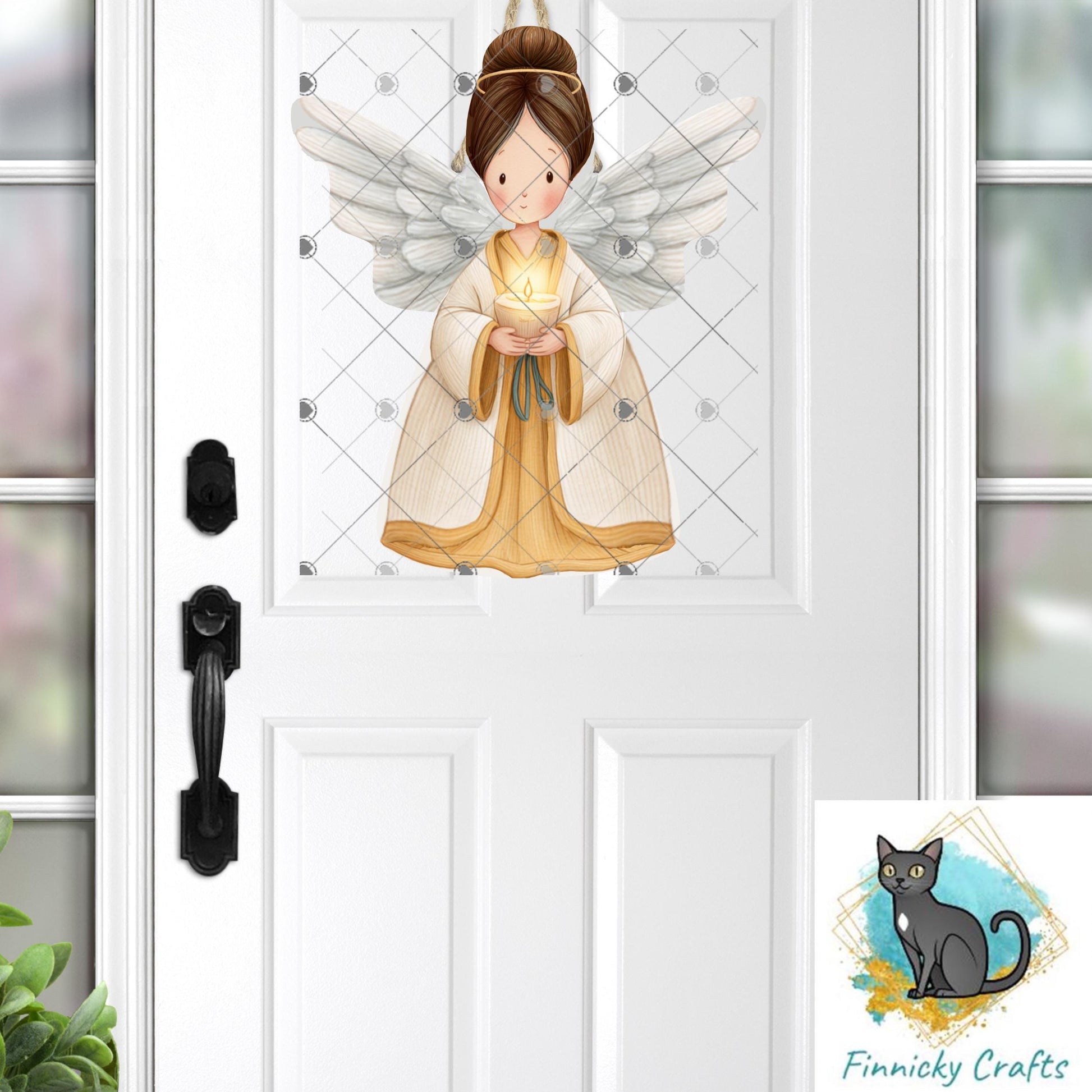 Angels Christmas Ornament Digital File Bundle – Night Light, Sign