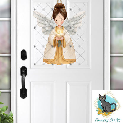 Angels Christmas Ornament Digital File Bundle – Night Light, Sign