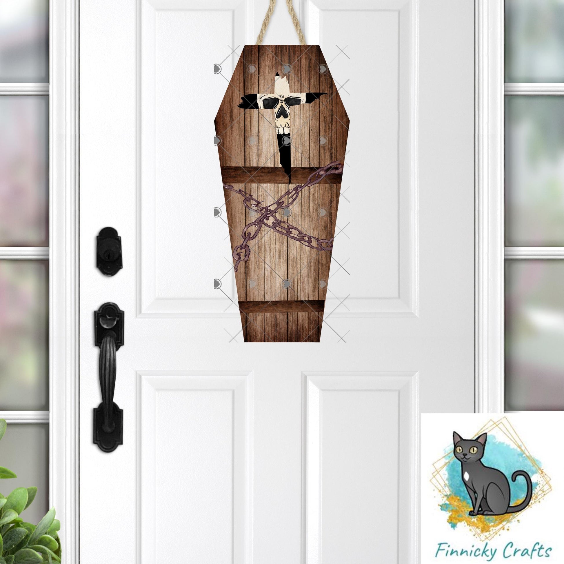 Halloween Sublimation Digital Design - Coffin, PNG, Bag charms, Night Light, earrings, sign, hair clip