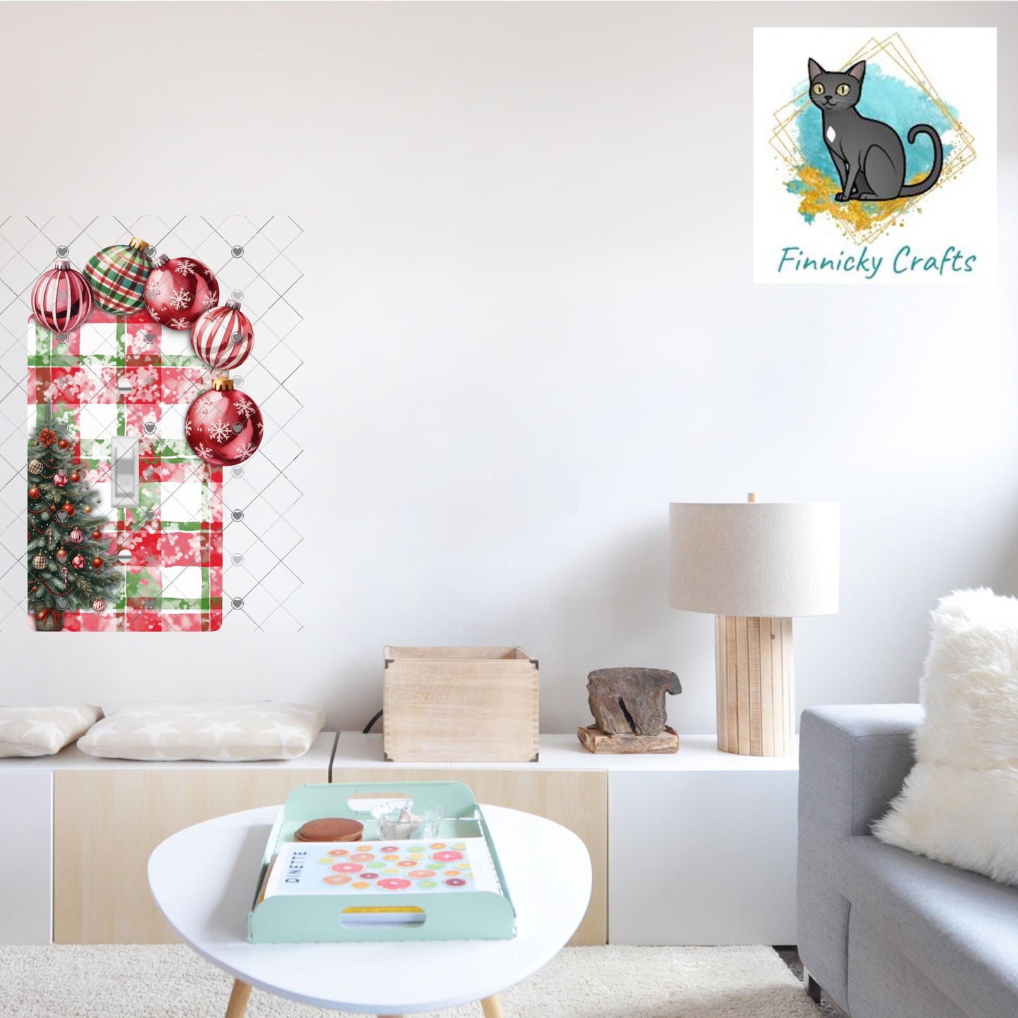 Christmas Bulbs Light Switch, Sublimation, Decor, Sublimation, Digital, PNG, Design