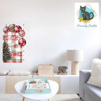 Christmas Bulbs Light Switch, Sublimation, Decor, Sublimation, Digital, PNG, Design