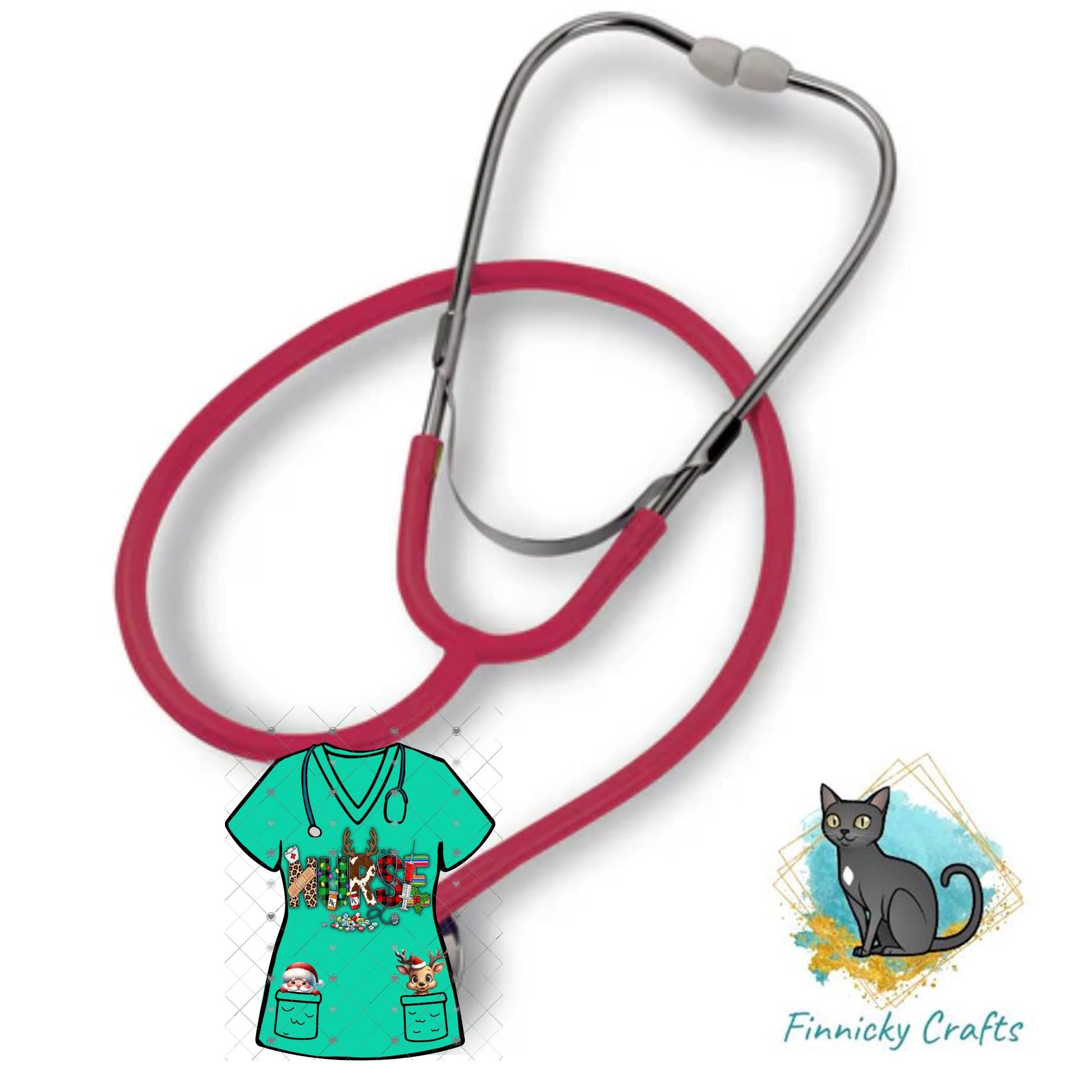 Bundle Nurse Scrubs Earrings, Decor, Badge Reel, Key Ring Sublimation, Digital Design, Download