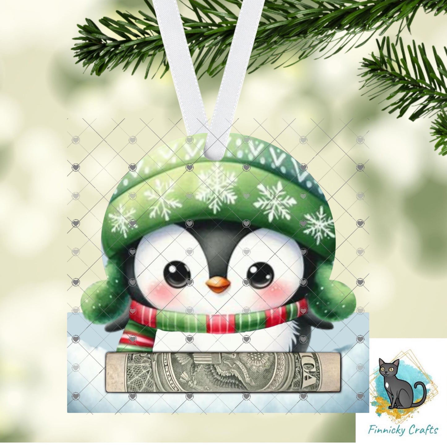 Penguin Money Holder - Sublimation Digital File - Gift, ornament, decoration