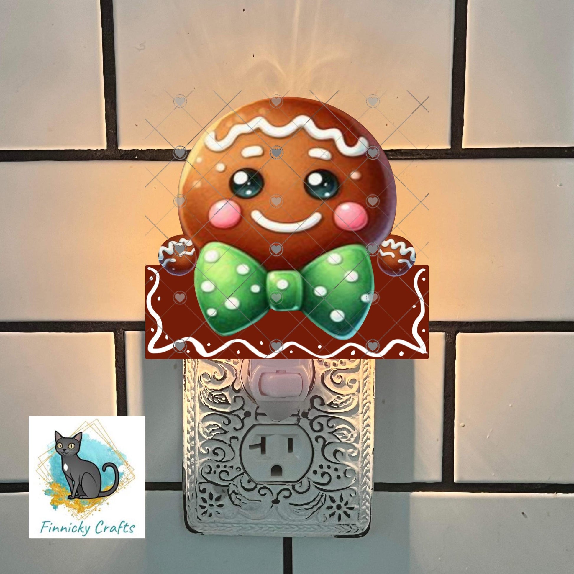 Gingerbread Boy Money Holder - Sublimation Digital File - Gift, ornament, decoration, sign, earrings, night light