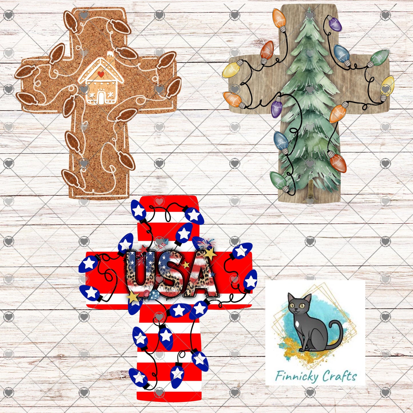 Christmas Lights Cross, Sublimation, Digital, PNG Design, Download for Earrings, Wall Decor, Door Hanger, Keychain